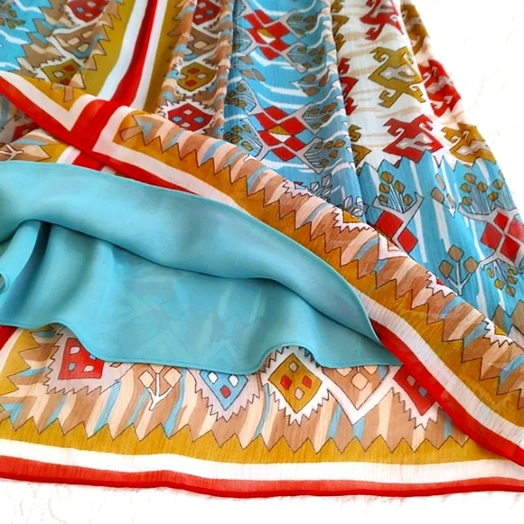 Nicole Miller Womens 100% Silk V-Neck Sleeveless Beaded Embroidered Waist/Size 4 - Picture 7 of 11